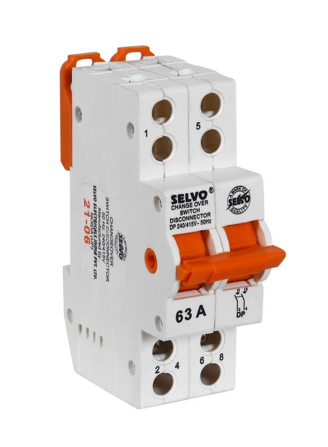 SELVO 63A DOUBLE POLE MINI CHANGEOVER SWITCH DISCONNECTOR - Image 1